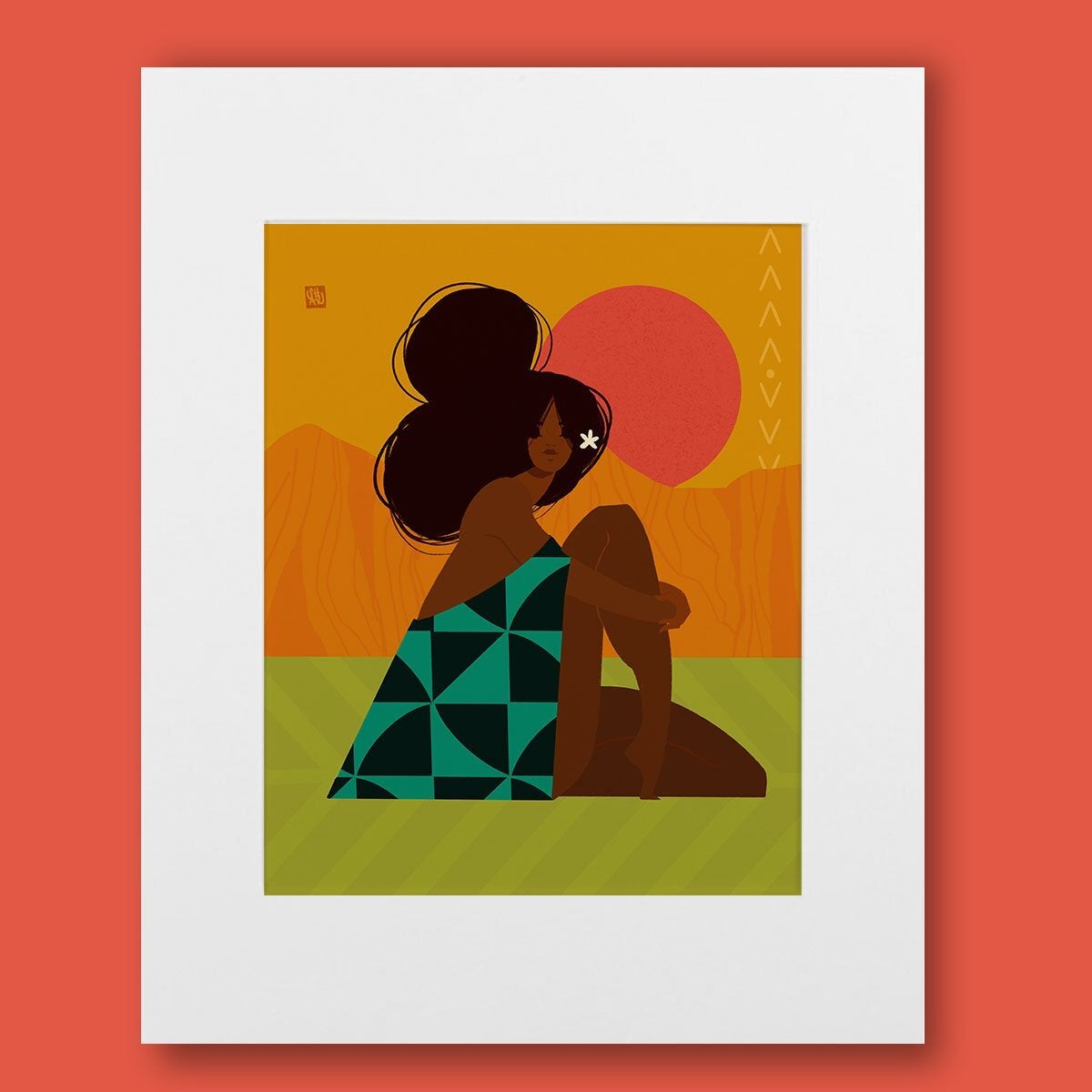 Punky Aloha Prints 11x14. Matted to 16X20 | Tasty Kona